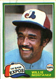 1981 Topps Baseball Cards      559     Willie Montanez